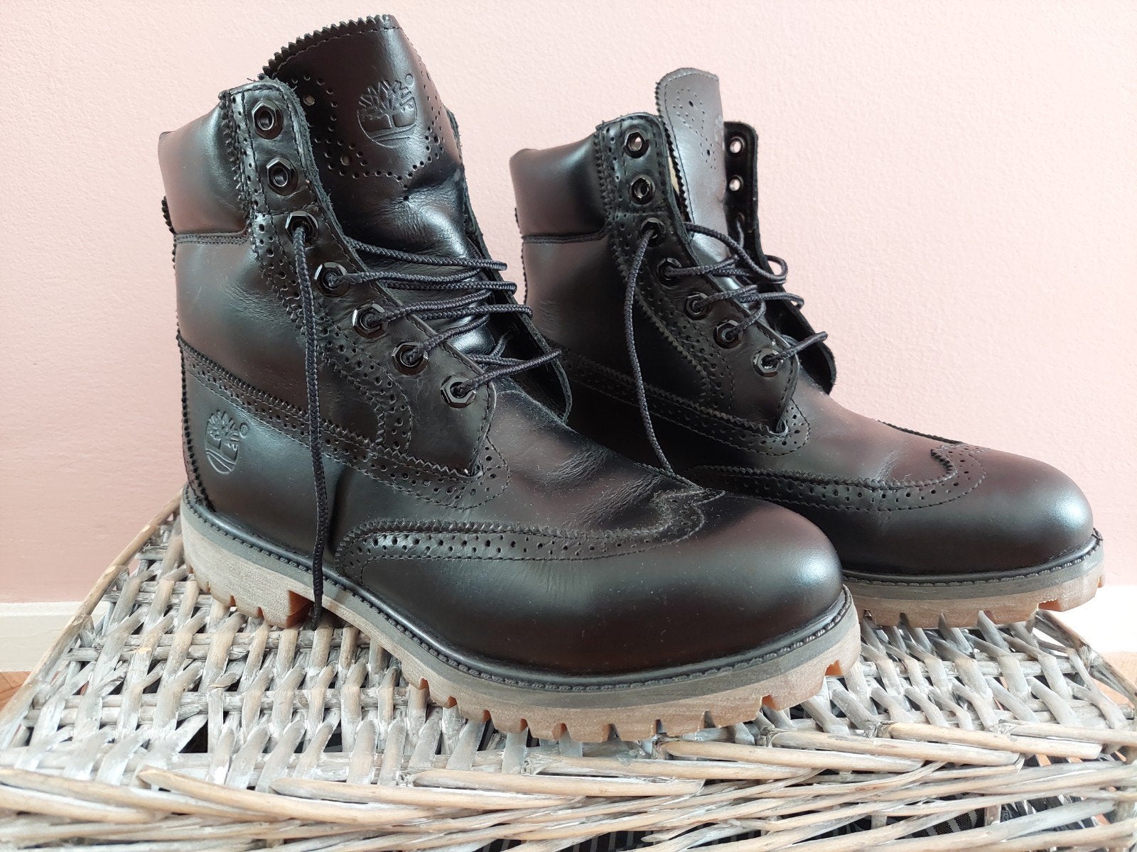 Timberland Brogue boots waterproof zwart Limited Edition, Kleding | Heren, Ophalen, Boots, Zo goed als nieuw, Timberland