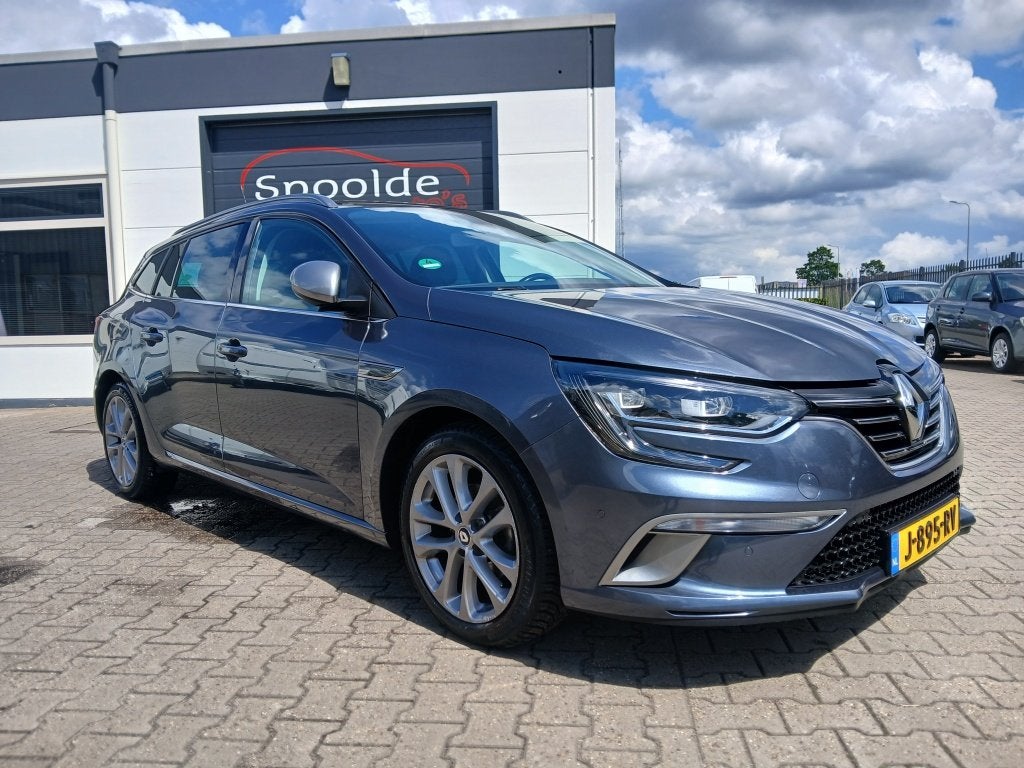 Renault Mégane Estate 1.3 TCe GT-Line/Topstaat/Dealer onder, Voorwielaandrijving, Gebruikt, 4 cilinders, Leder en Stof