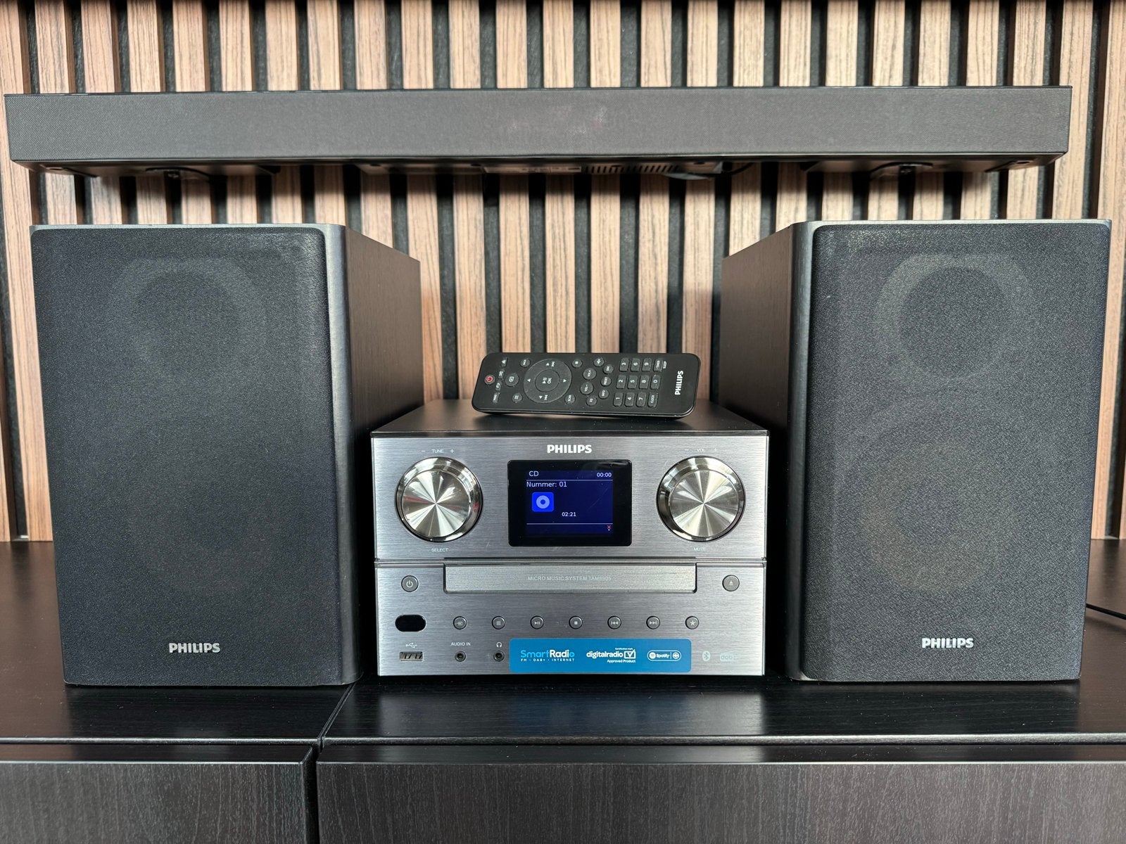 Philips TAM8905/10 Micro Muzieksysteem met Internetradio, Philips, Tuner of Radio, Ophalen of Verzenden, Zo goed als nieuw