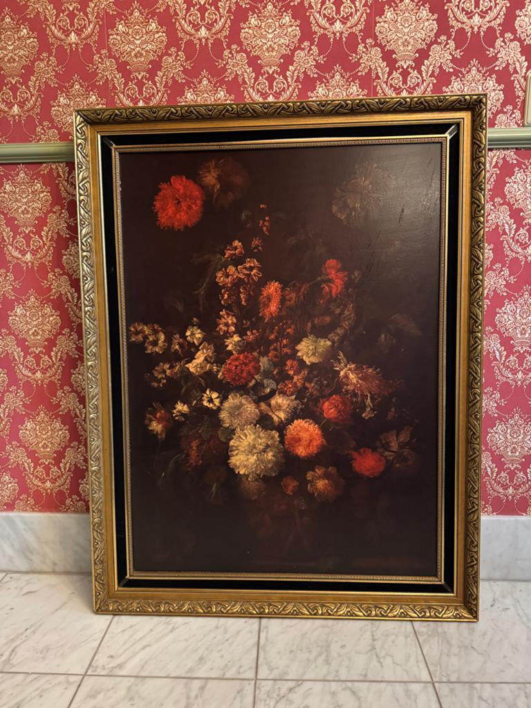 Decoratieve prent in klassieke kader - naar barok stijl, Ophalen