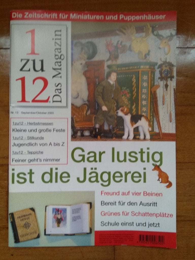 Poppenhuisblad 1zu12 Das Magazin,. Duitstalig nr 13, Verzamelen, Poppenhuizen en Toebehoren, Ophalen of Verzenden, Zo goed als nieuw