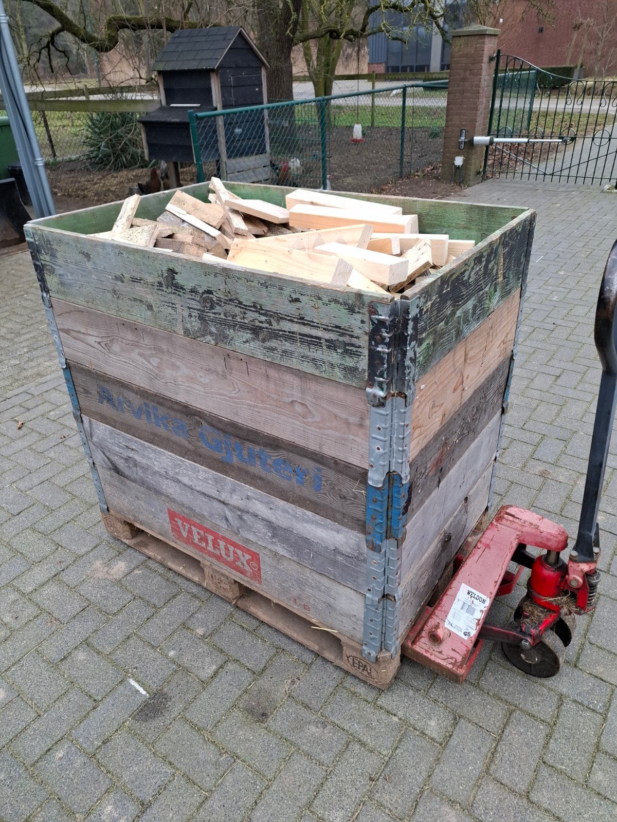 Stookhout, 1 kuub, Tuin en Terras, Haardhout, Minder dan 3 m³, Ophalen, Overige houtsoorten, Blokken