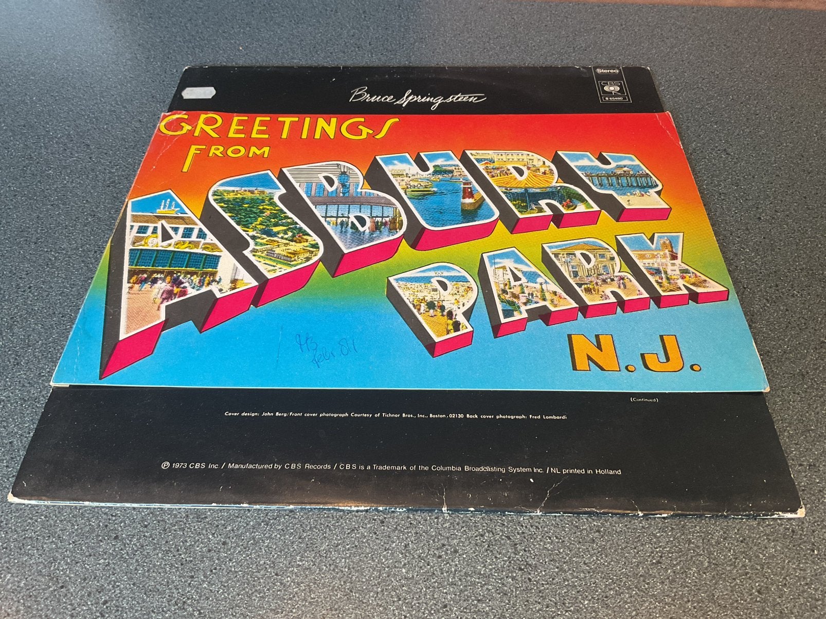 Bruce Springsteen - Greetings from Ashbury Park Vinyl LP, Ophalen of Verzenden, Gebruikt, 12 inch, Poprock
