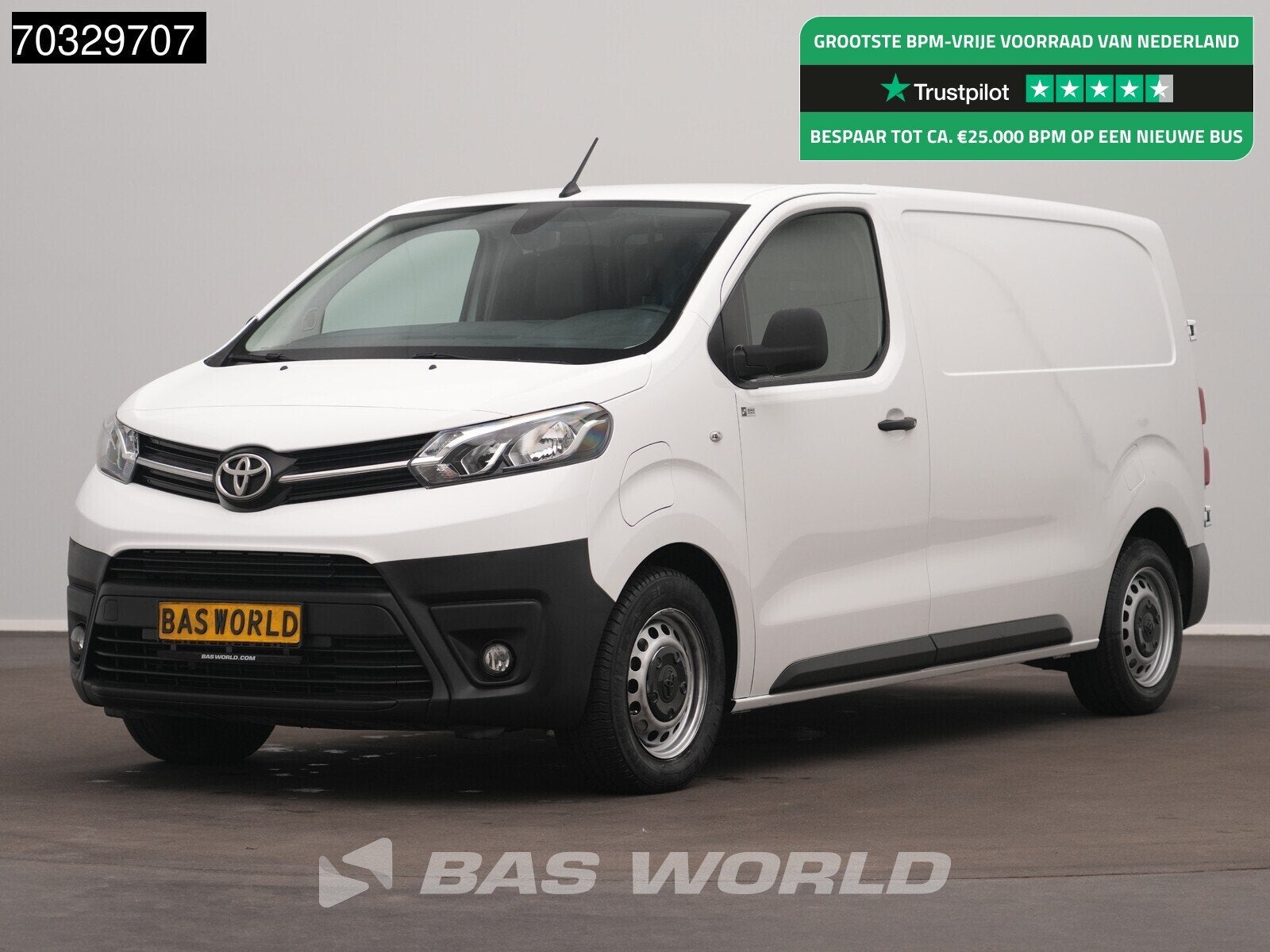 Toyota ProAce Electric 136pk Elektrisch 330km WLTP 75kWh L2H, Auto's, Automaat, Stof, Gebruikt, Parkeersensor