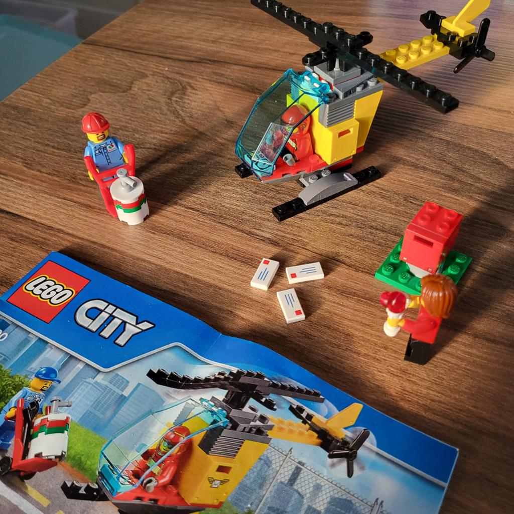 Lego City postbezorger - helikopter set, City, Lego, Ophalen of Verzenden, Complete set