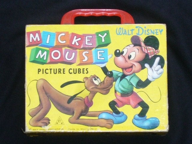 Blokken Puzzels van MICKEY MOUSE - WALT DISNEY., Ophalen, Mickey Mouse, Gebruikt