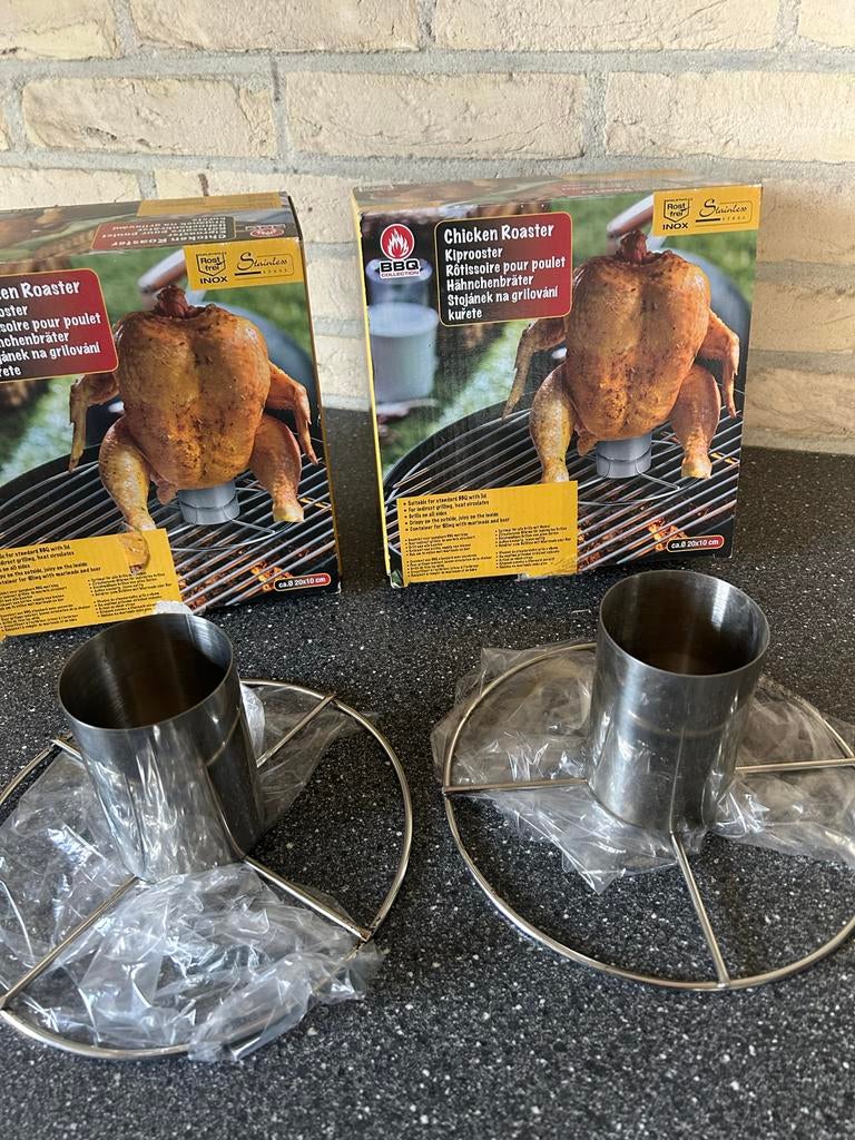 2 Nieuwe Kiprooster RVS voor BBQ of Oven, Ophalen of Verzenden, Nieuw