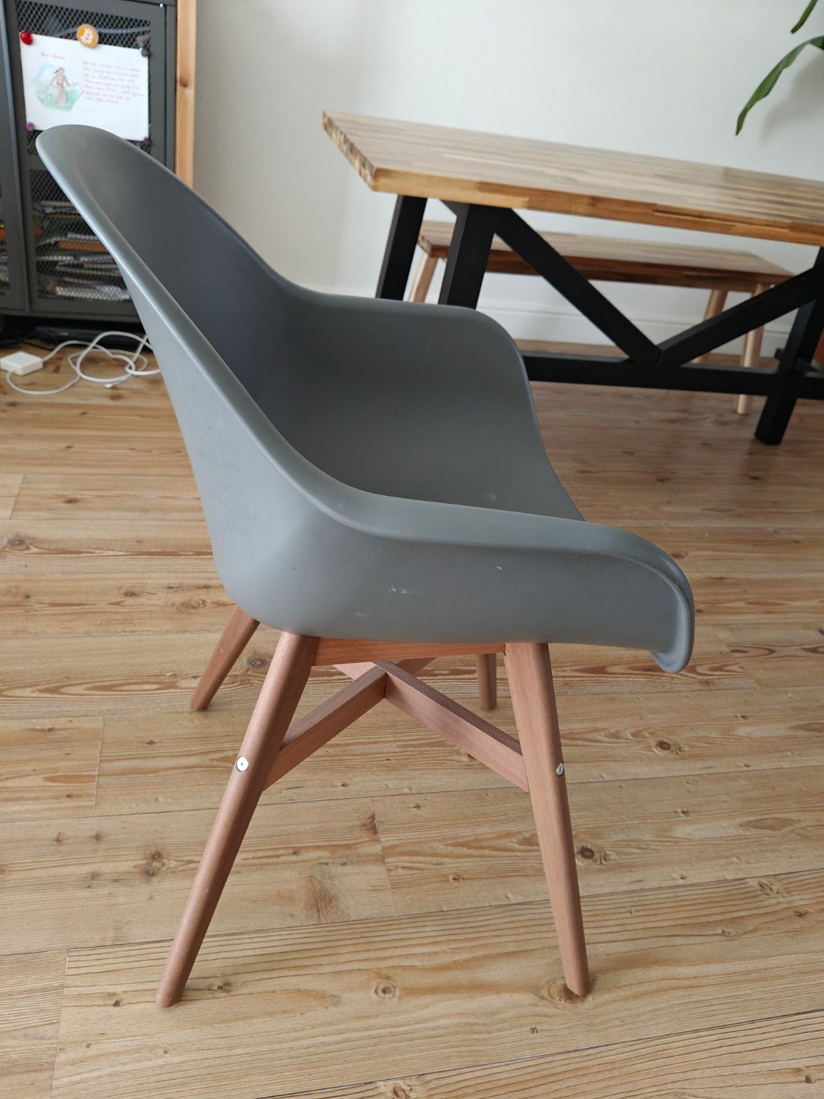 Ikea Fanbyn stoelen - 2 stuks, Huis en Inrichting, Gebruikt, Twee, Grijs, Ophalen
