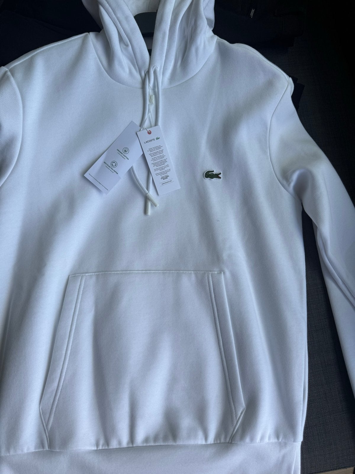 Nieuwe Lacoste Hoodie Wit - Maat 3 (S), Ophalen of Verzenden, Nieuw, Maat 46 (S) of kleiner, Wit