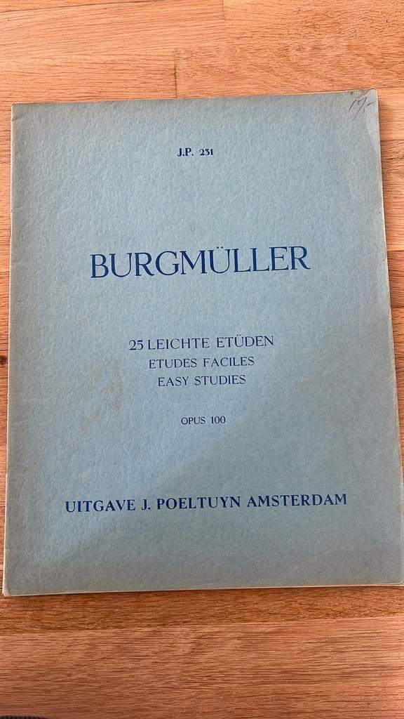 Burgmüller 25 Leichte Etüden Opus 100 - bladmuziek piano, Muziek en Instrumenten, Gebruikt, Klassiek, Ophalen of Verzenden, Artiest of Componist