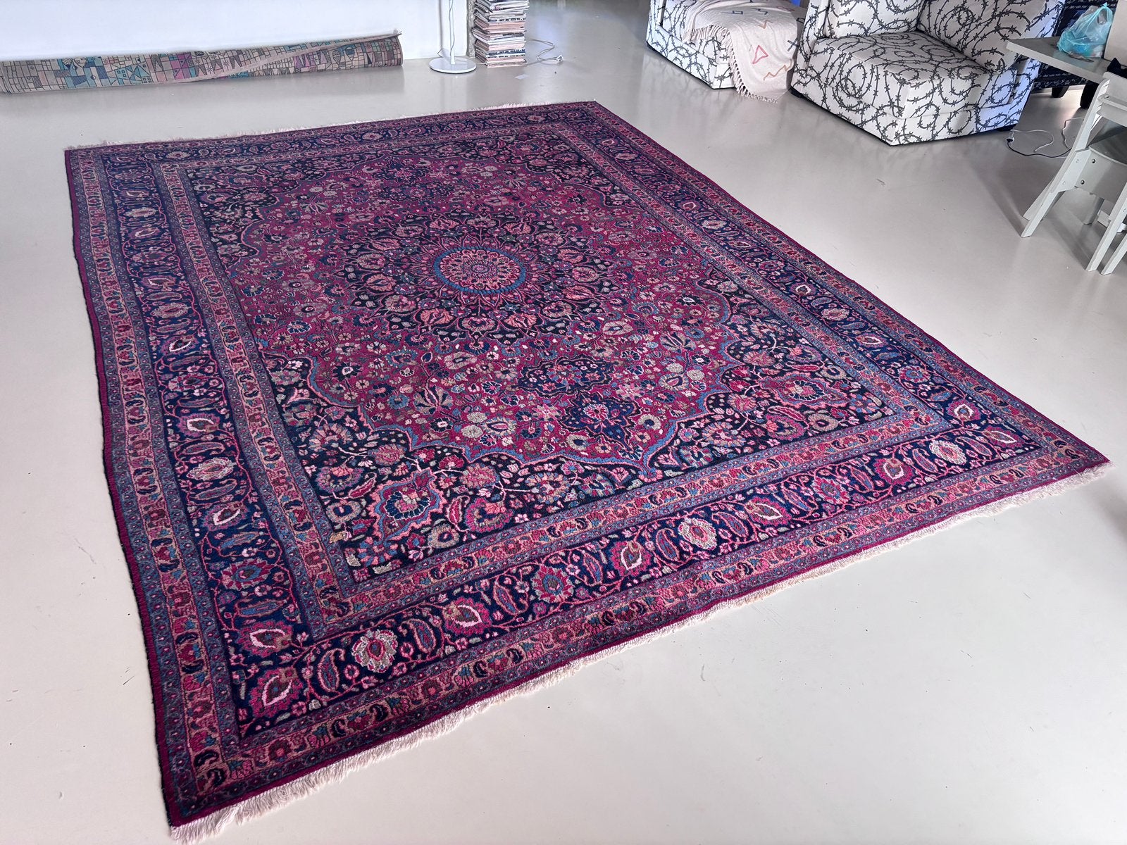 Groot antiek perzisch tapijt 310x400cm, Ophalen, Gebruikt, 200 cm of meer, 200 cm of meer