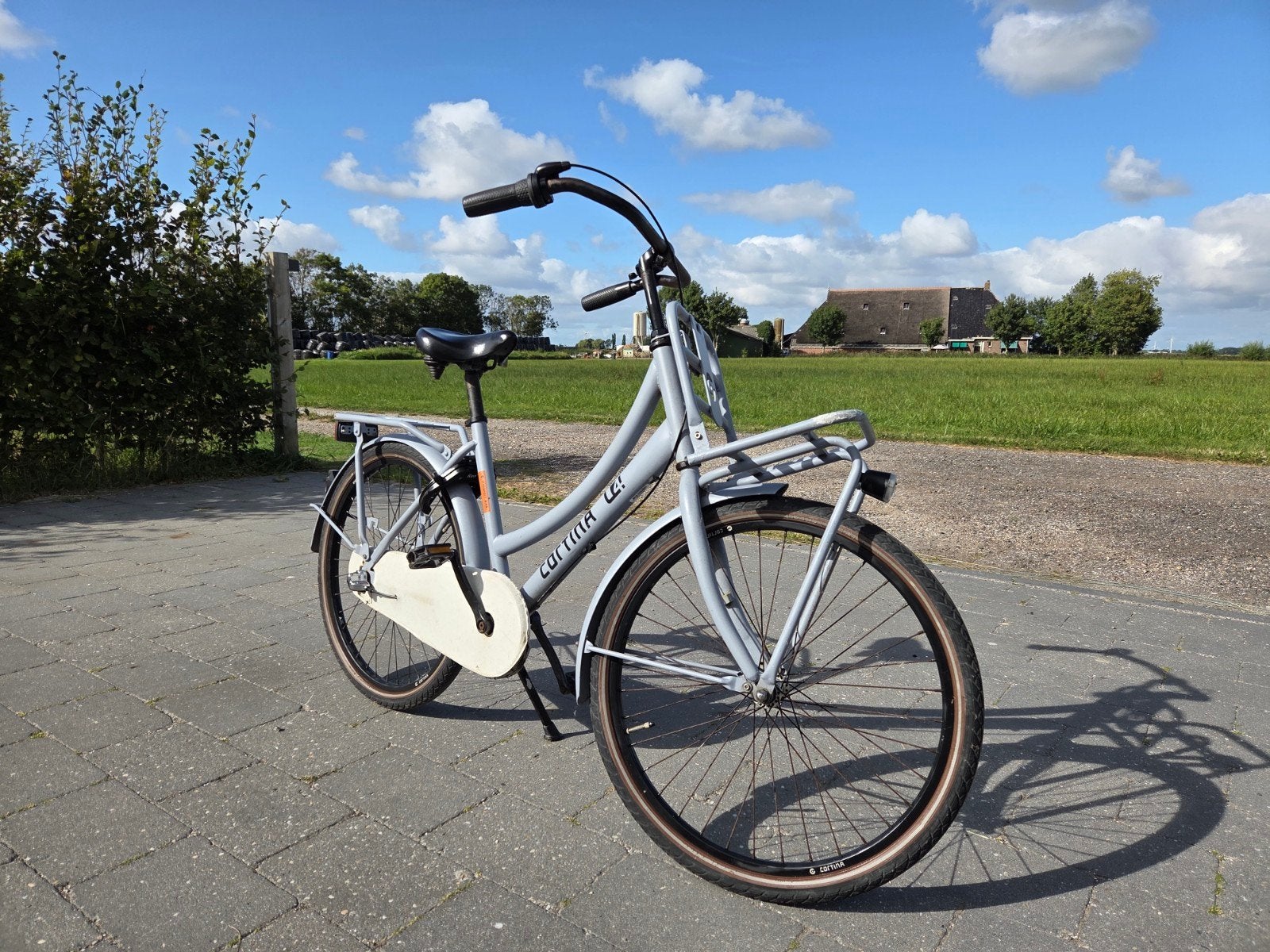 Cortina U4 Transportfiets - Lichtgrijs, Terugtraprem, Gebruikt, Versnellingen, Overige merken
