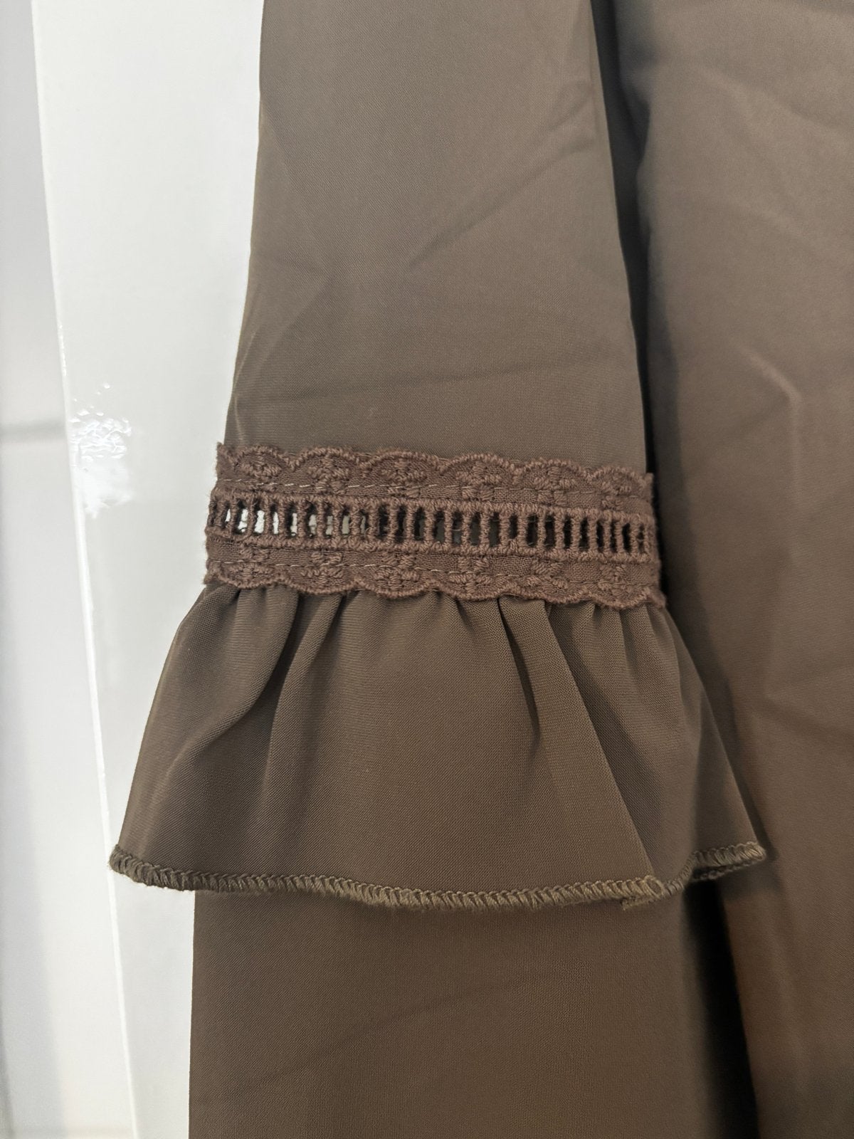 Nieuwe Triple Nine travelstof blouse mt XL, Ophalen of Verzenden, Nieuw, Maat 42/44 (L), Bruin