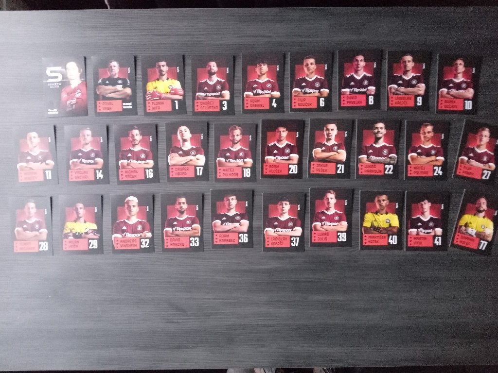 Set spelerskaarten van het Tsjechische Sparta Praag, Ophalen of Verzenden, Nieuw, Buitenlandse clubs, Spelerskaart
