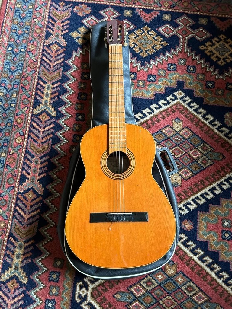 Juan Cortes akoestische gitaar, Ophalen, Gebruikt, Klassieke of Spaanse gitaar, Met koffer