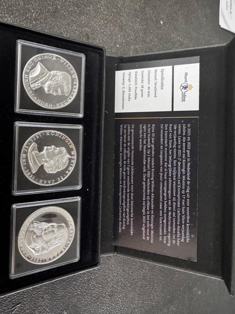 Verzameling van munten en postzegels, Setje, Koningin Beatrix, Goud, Overige waardes