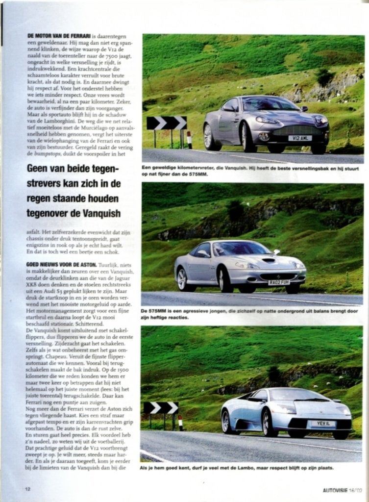 Autovisie triotest Aston Martin,Ferrari,Lamborghini, Ophalen of Verzenden, Gelezen, Overige merken