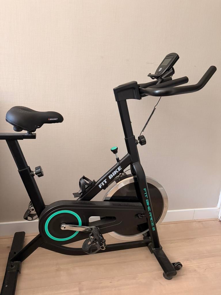 Spinfiets Fitbike zwart hometrainer, Ophalen, Zo goed als nieuw, Spinningfiets