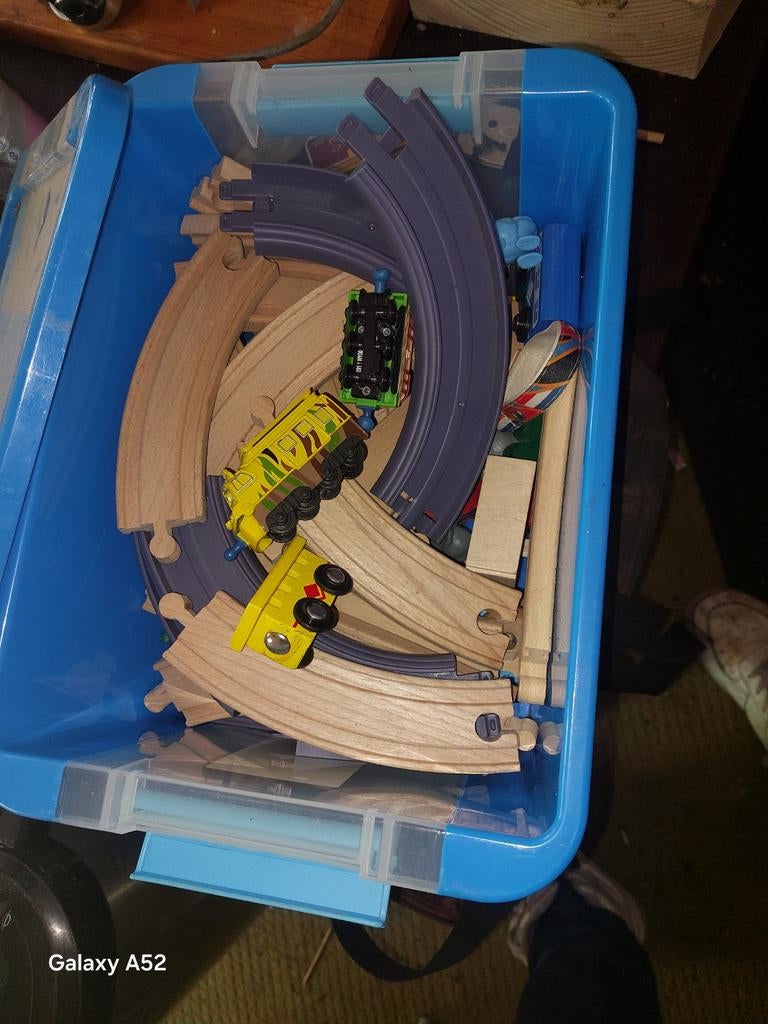 Houten trein ., Ophalen, Handmatig, Overige merken