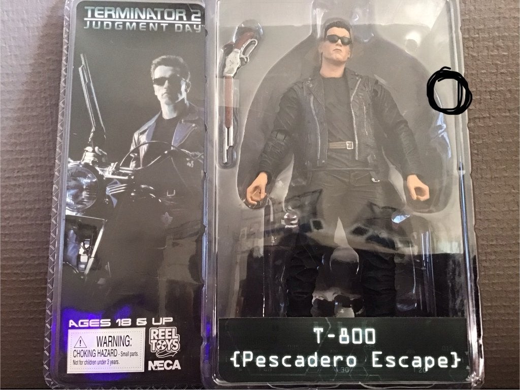 Terminator pescadero escape T800, Verzamelen, Film en Tv, Ophalen, Foto of Kaart
