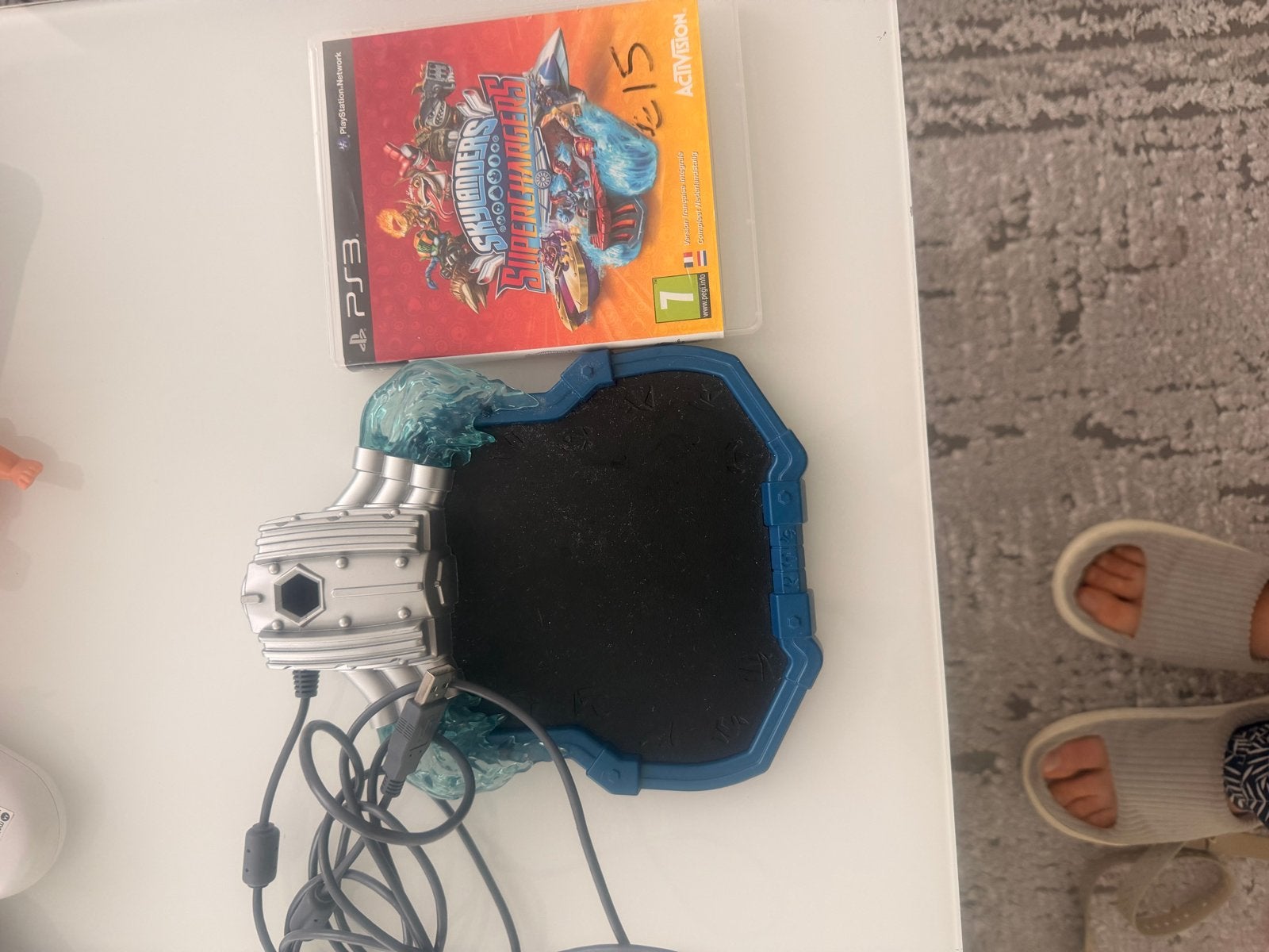 Skylanders SuperChargers PS3 met Portal en 2 figuren, Avontuur en Actie, Gebruikt, 1 speler, Ophalen of Verzenden