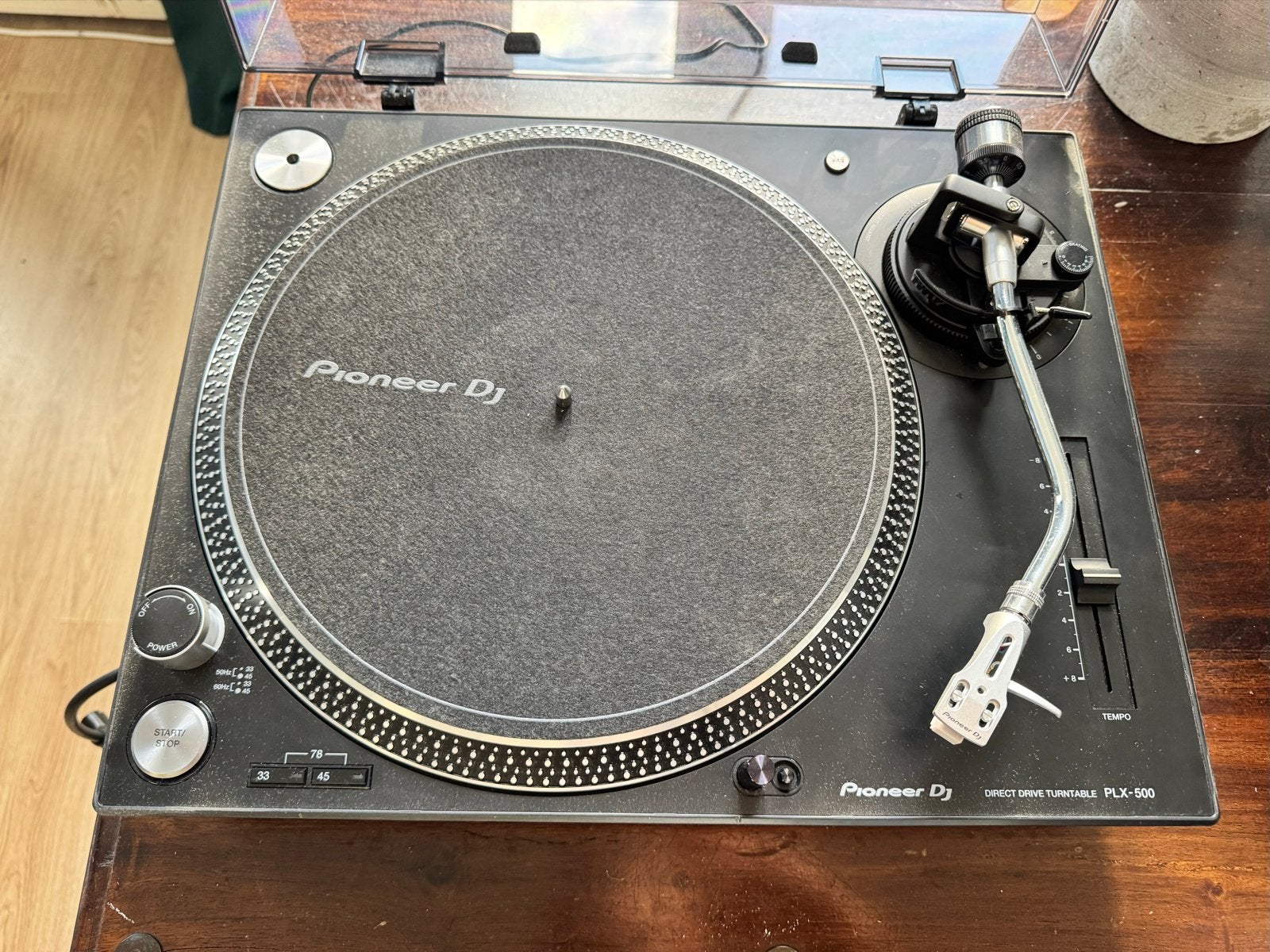 Pioneer DJ PLX-500 Zwart Direct Drive Platenspeler, Gebruikt, Pitch-regelaar, Ophalen of Verzenden, Pioneer
