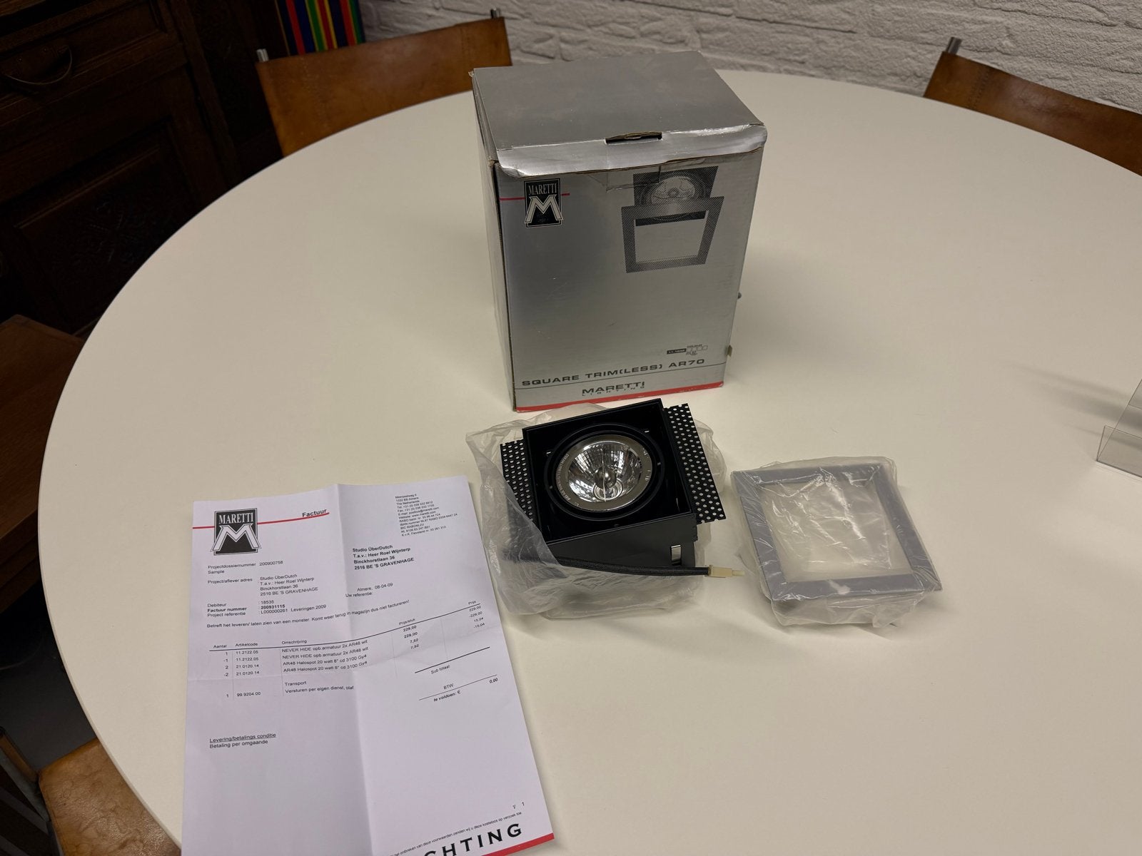 Maretti Square Trimless AR70 Inbouwspot - Nieuw!, Halogeen, Verstelbaar, Overige merken, Nieuw