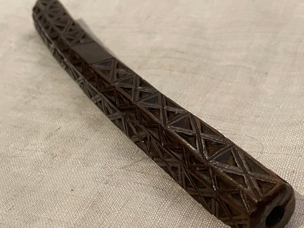 antieke houten gestoken breischede volkskunst, Ophalen of Verzenden