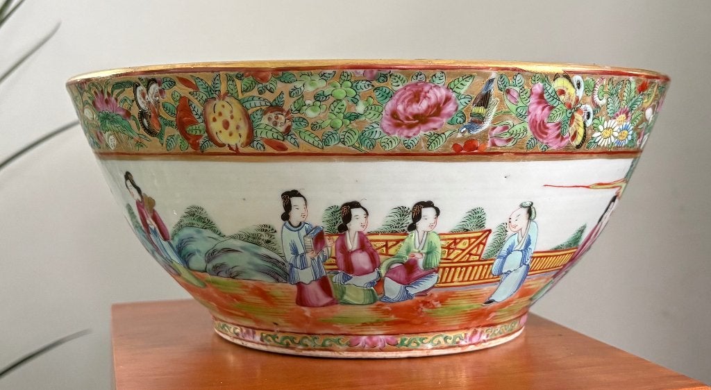 Chinese rose bowl, Antiek en Kunst, Ophalen of Verzenden