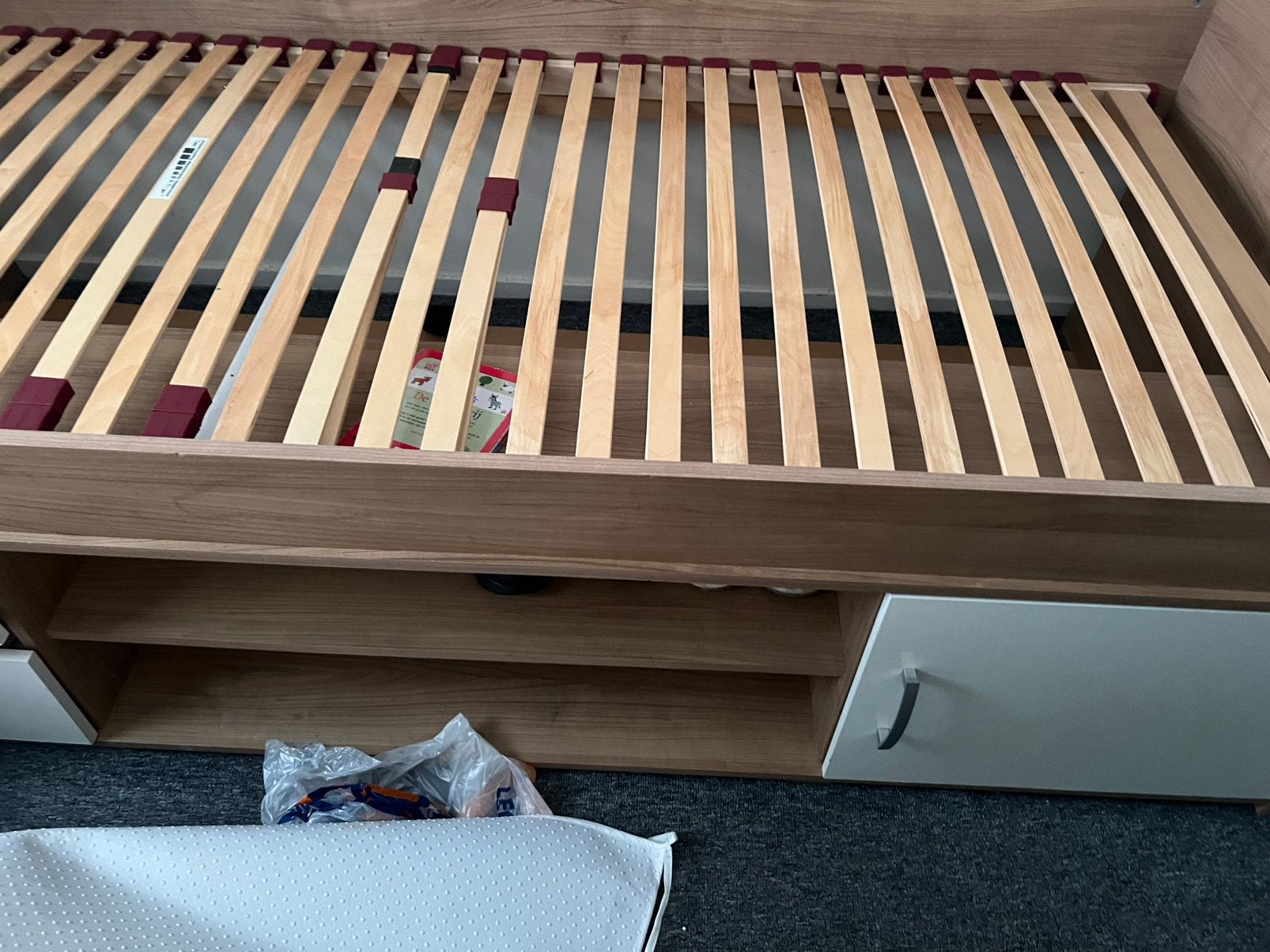 Bed 90 /200, Huis en Inrichting, 90 cm, Eenpersoons, Wit, Ophalen of Verzenden