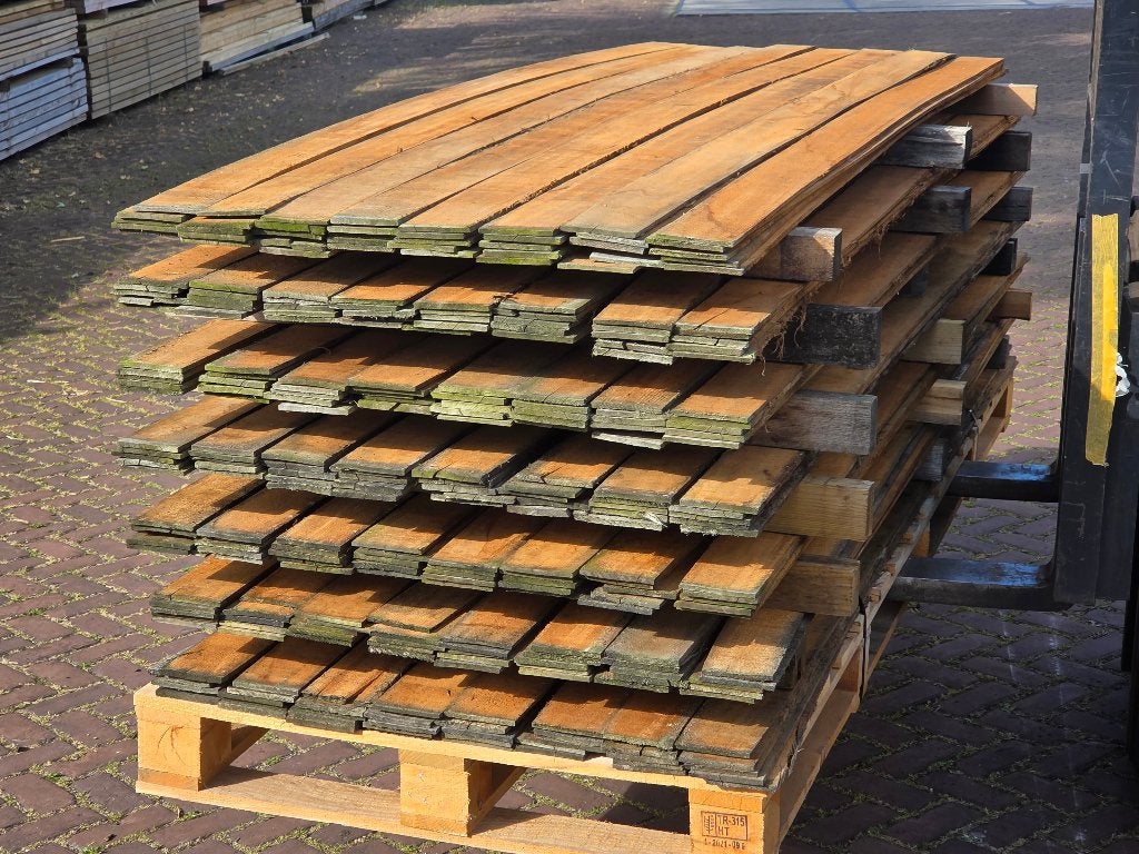 100 meter Hardhouten strips € 75,- inclusief btw  nr: HP196, Ophalen, Planken, Nieuw, Hardhout