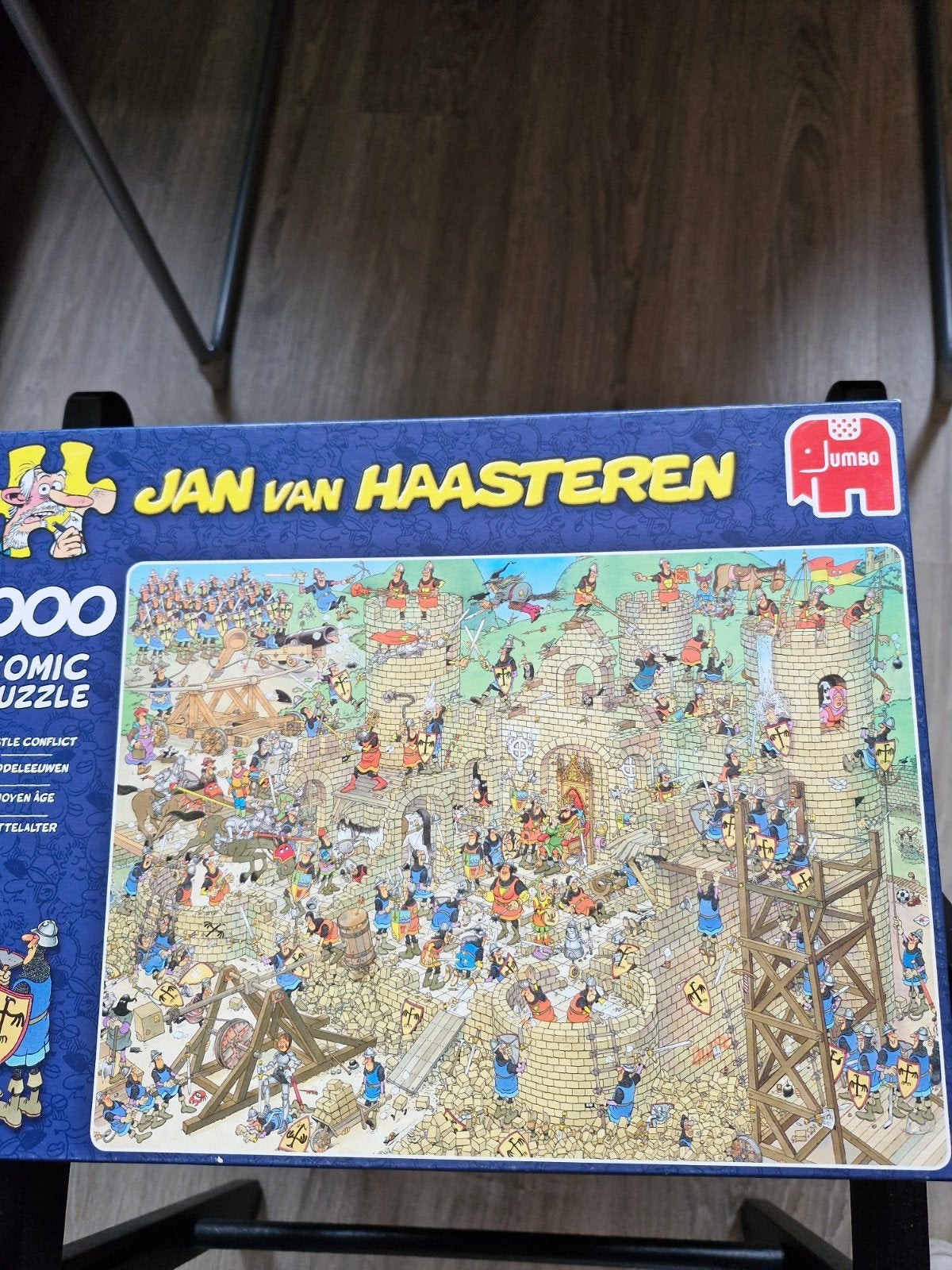 Jan van Haasteren,Middeleeuwen., Ophalen, 500 t/m 1500 stukjes, Zo goed als nieuw, Legpuzzel
