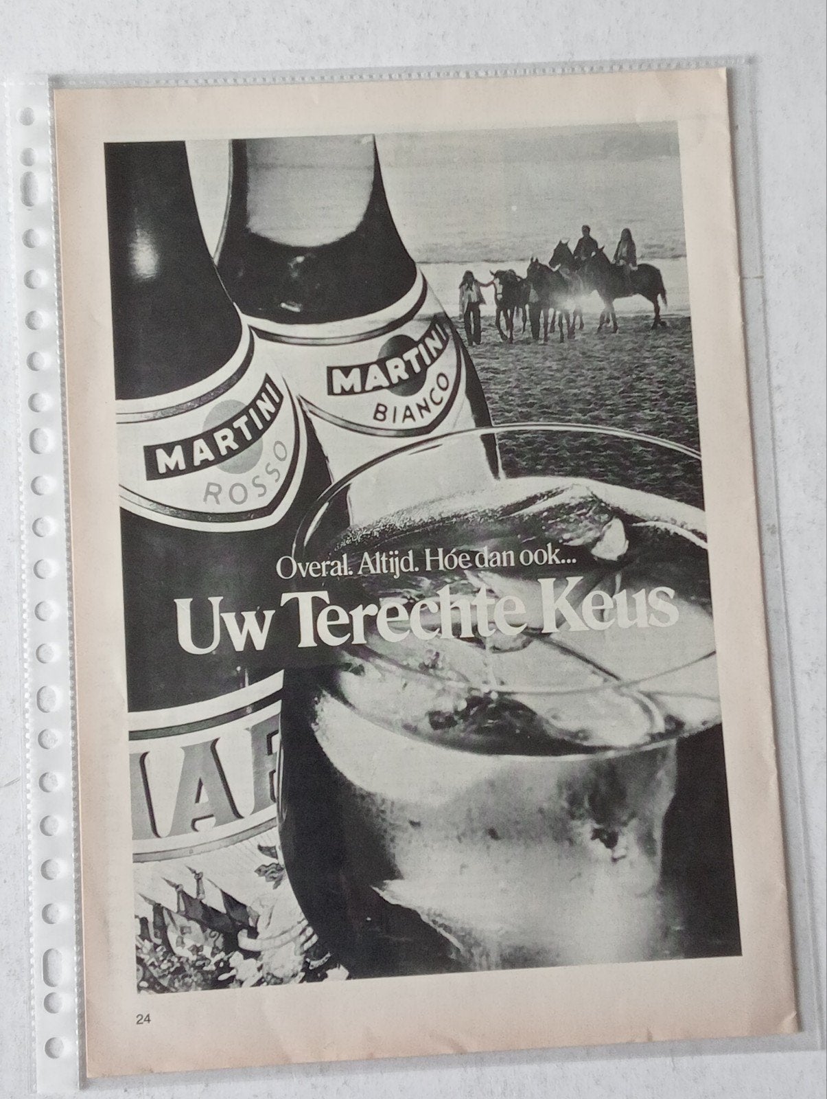 2x Martini pagina advertentie begin jaren '70, Gebruikt, Overige typen, Martini & Rossi, Ophalen of Verzenden