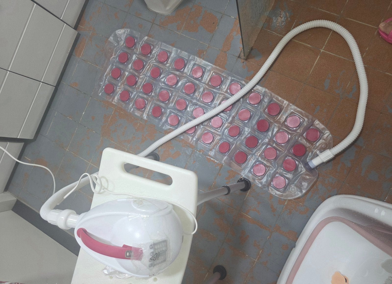 Bubbelbadmat met motor voor ontspanning thuis, Ophalen of Verzenden, Gebruikt, Overige typen