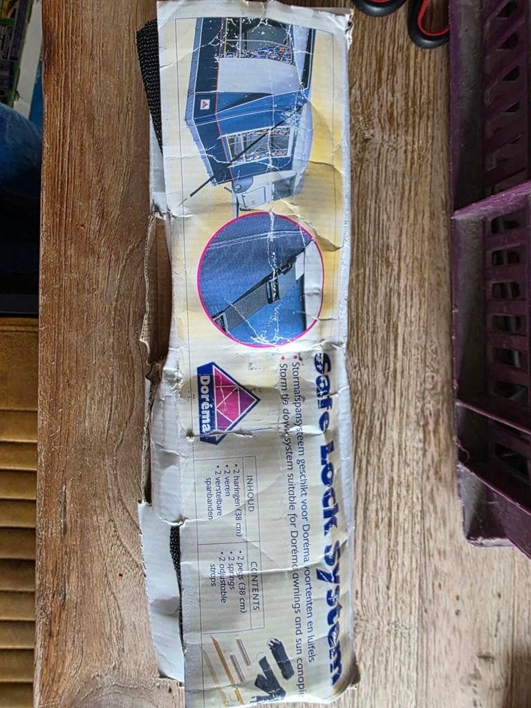 Dorema Safe Lock System Stormbandset voor Voortent/Luifel, Ophalen of Verzenden, Gebruikt