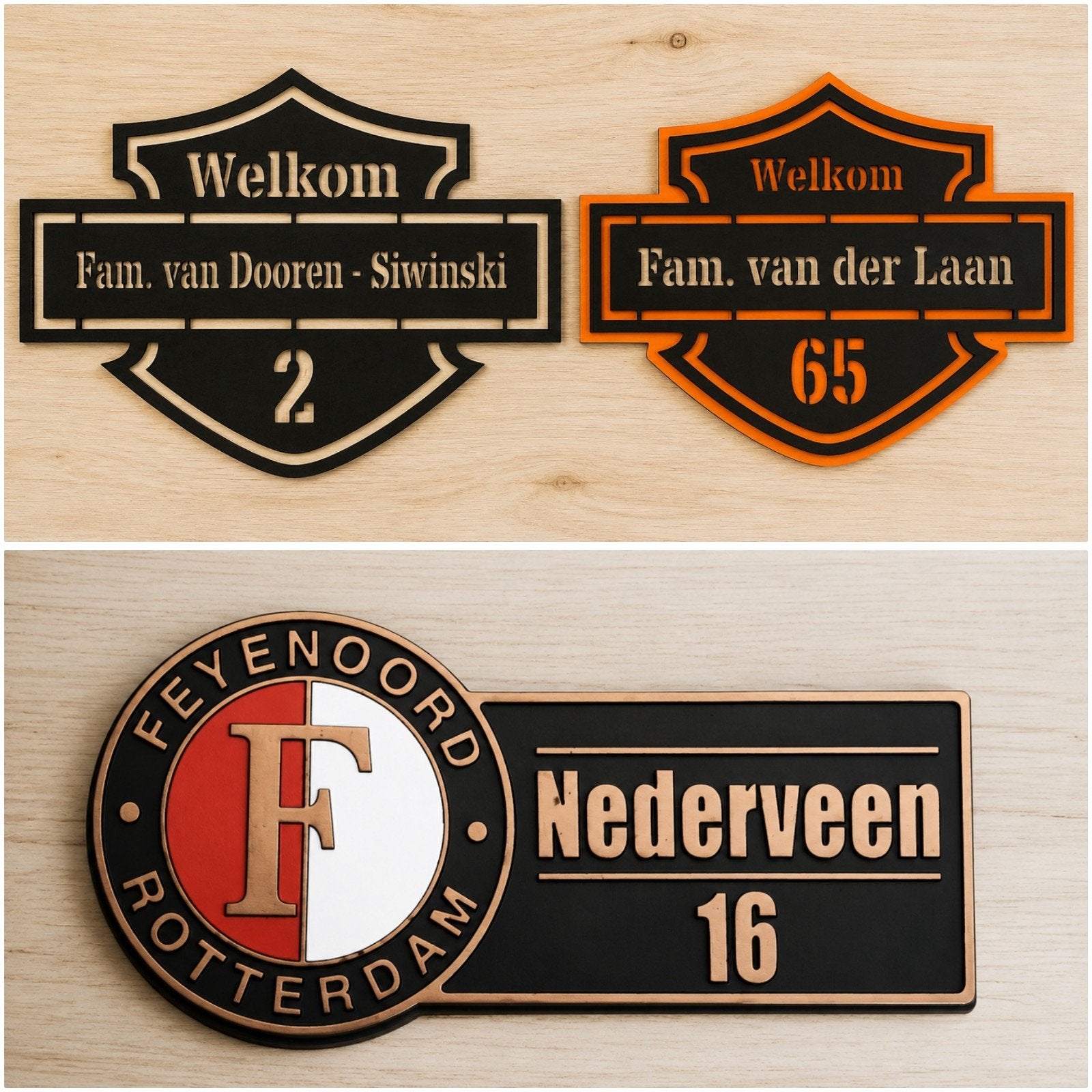 Unieke naamborden volledig te personaliseren, Ophalen of Verzenden, Nieuw, Reclamebord
