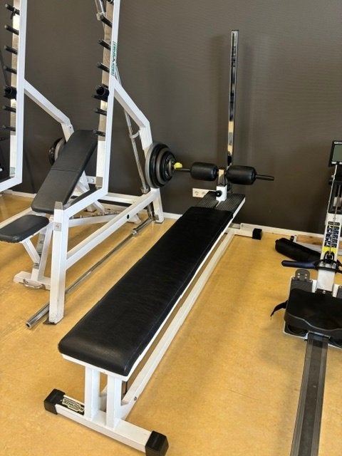 Buikspierbank, Technogym, leer intact, Ophalen, Gebruikt, Krachtstation, Buik