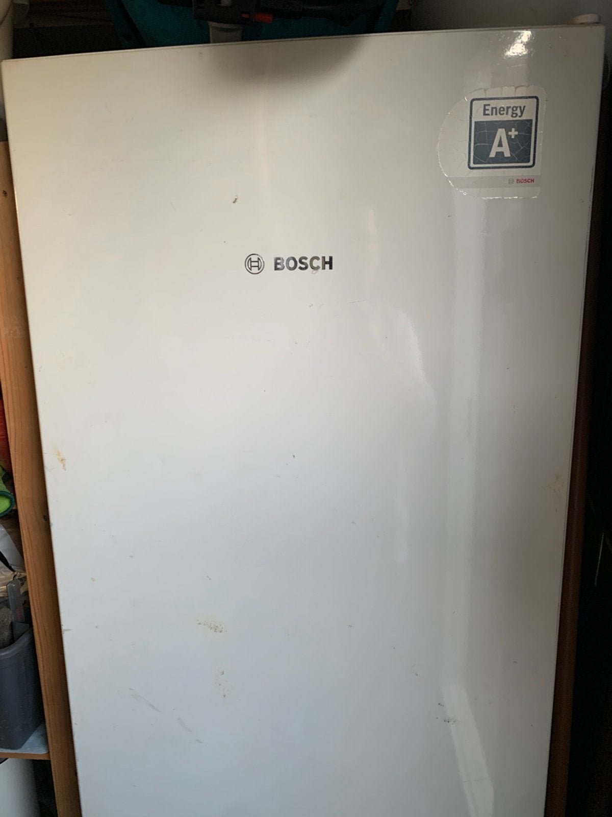 Bosch Koelkast met Vriezer - Energieklasse A+, Ophalen, 150 tot 200 liter, Gebruikt, Met aparte vriezer