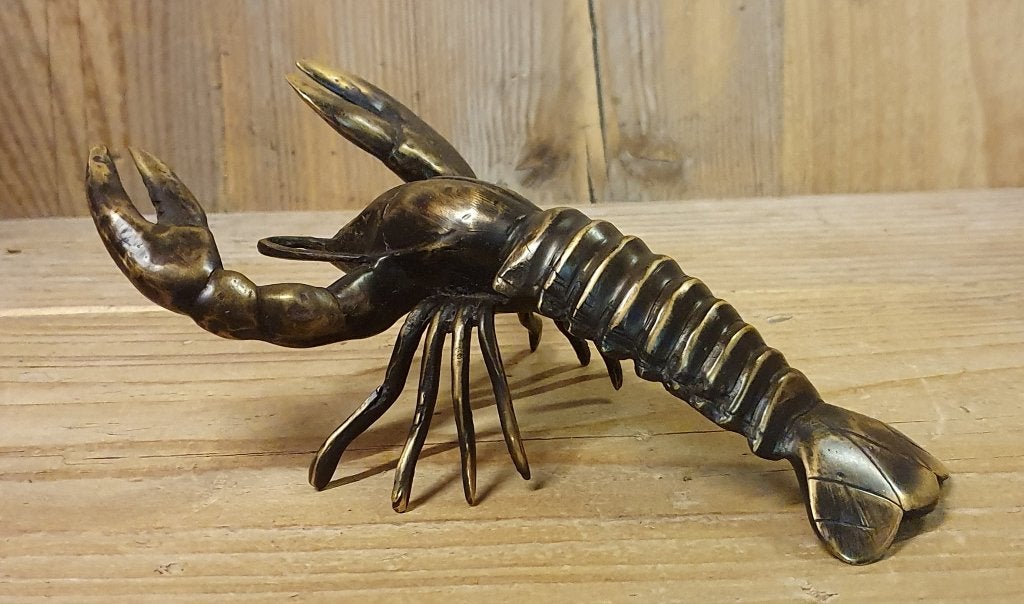 KREEFT / BRONS /Bronzen beeld, Verzamelen, Ophalen of Verzenden, Nieuw, Beeldje of Figuurtje