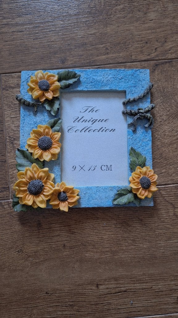 Vintage fotolijst bloemen, Ophalen of Verzenden