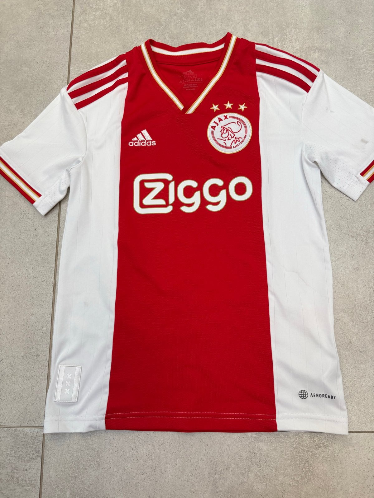 Authentiek Ajax shirt maat 152 (11-12 jaar), Sport en Fitness, Maat S, Ophalen of Verzenden, Gebruikt, Shirt