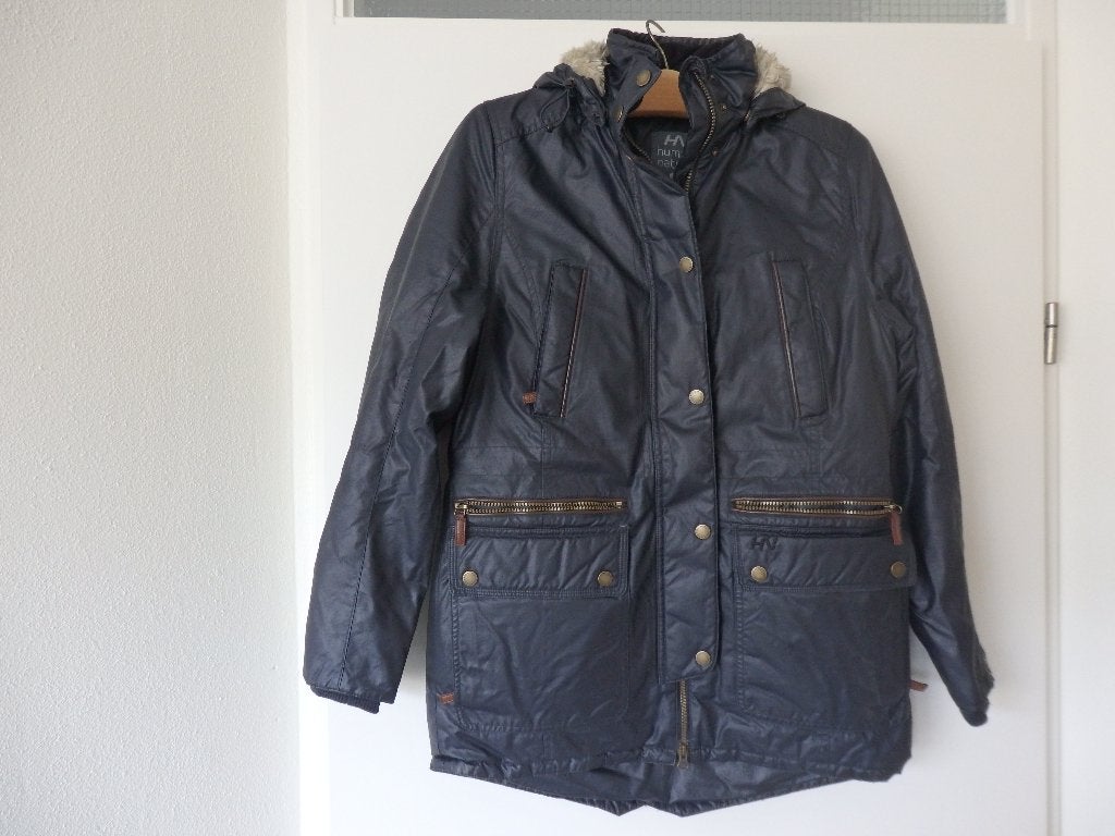 Donkerblauwe dameswinterjas in maat 38 van de ANWB, Kleding | Dames, Maat 38/40 (M), Blauw, Ophalen of Verzenden, Zo goed als nieuw