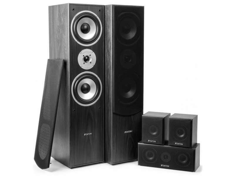Fenton 5.1 Surround Sound Speakerset - Zwart