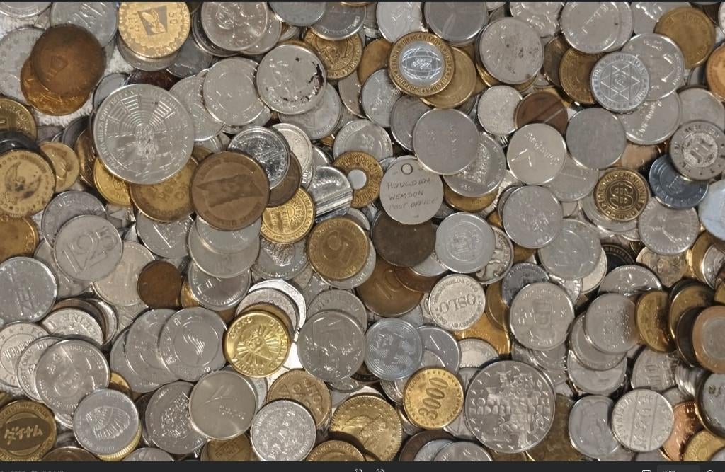 8 kg penningen, medailles, herdenkingsmunten etc a5, Postzegels en Munten, Penningen en Medailles, Ophalen of Verzenden, Overige materialen