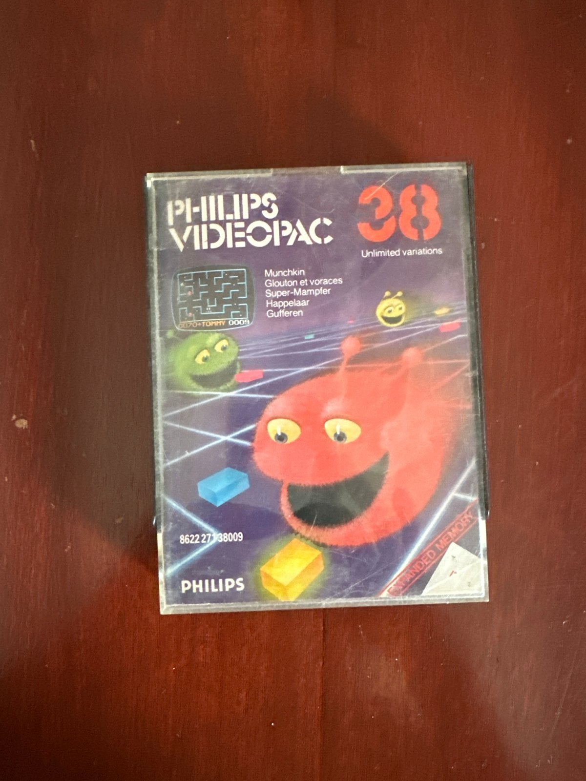 Philips Videopac 38: Munkin, Glouton et voraces (1982), Gebruikt, Overige genres, 1 speler, Ophalen of Verzenden