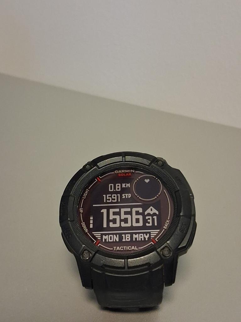 Garmin Instinct 2X Solar Tactical Edition Zwart, Zwart, Garmin, Ophalen of Verzenden, Zo goed als nieuw