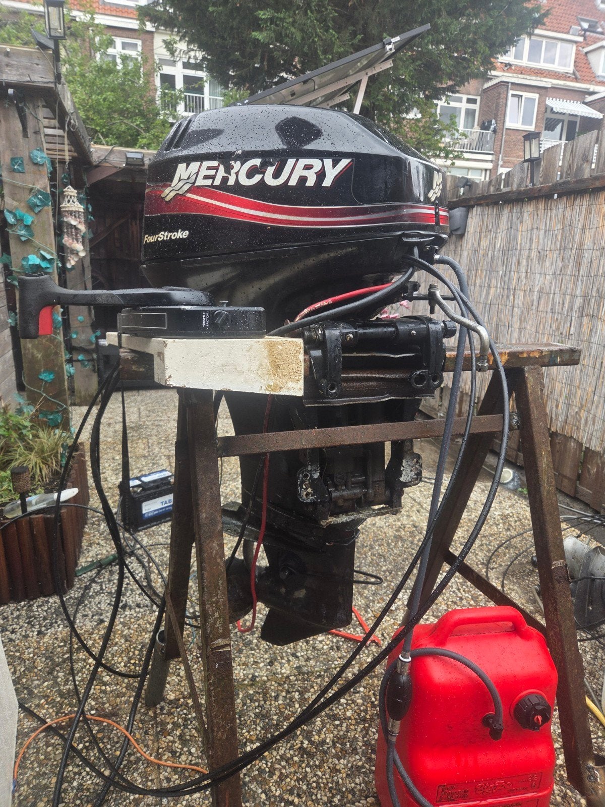 mercury 25 pk 4 takt opknapper, Watersport en Boten, Buiten- en Binnenboordmotoren, Ophalen, 10 tot 30 pk, Gebruikt, Buitenboordmotor