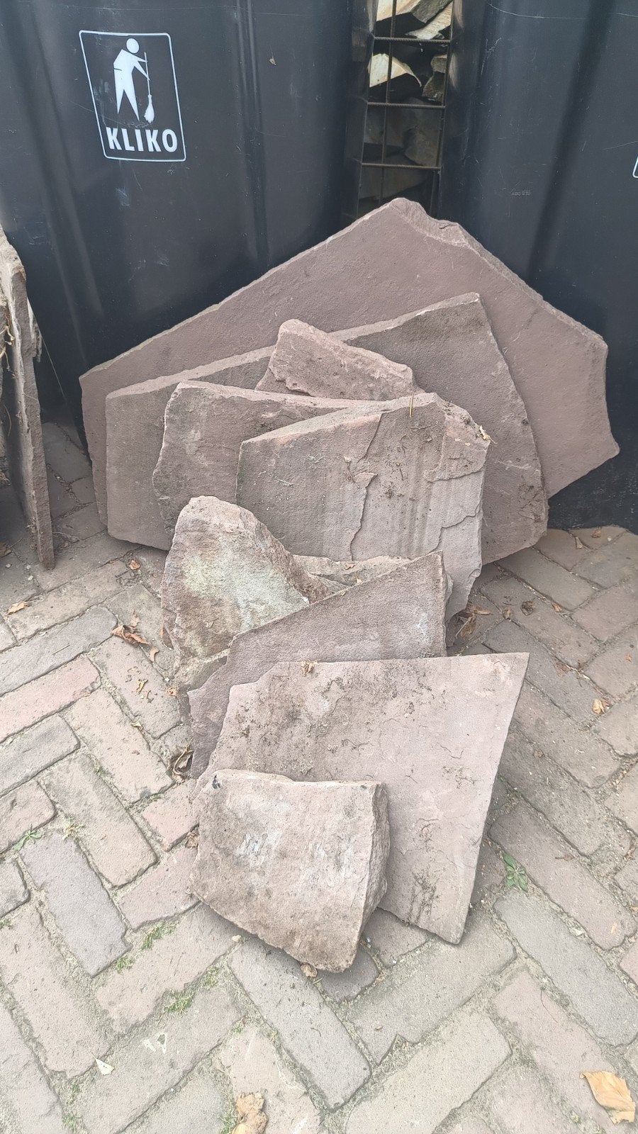 Partij flagstones - circa 6m2, Ophalen, Gebruikt, Overige typen, 5 tot 10 m²