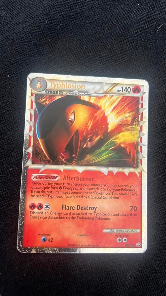Typhlosion HGSS09, Ophalen of Verzenden, Gebruikt, Losse kaart