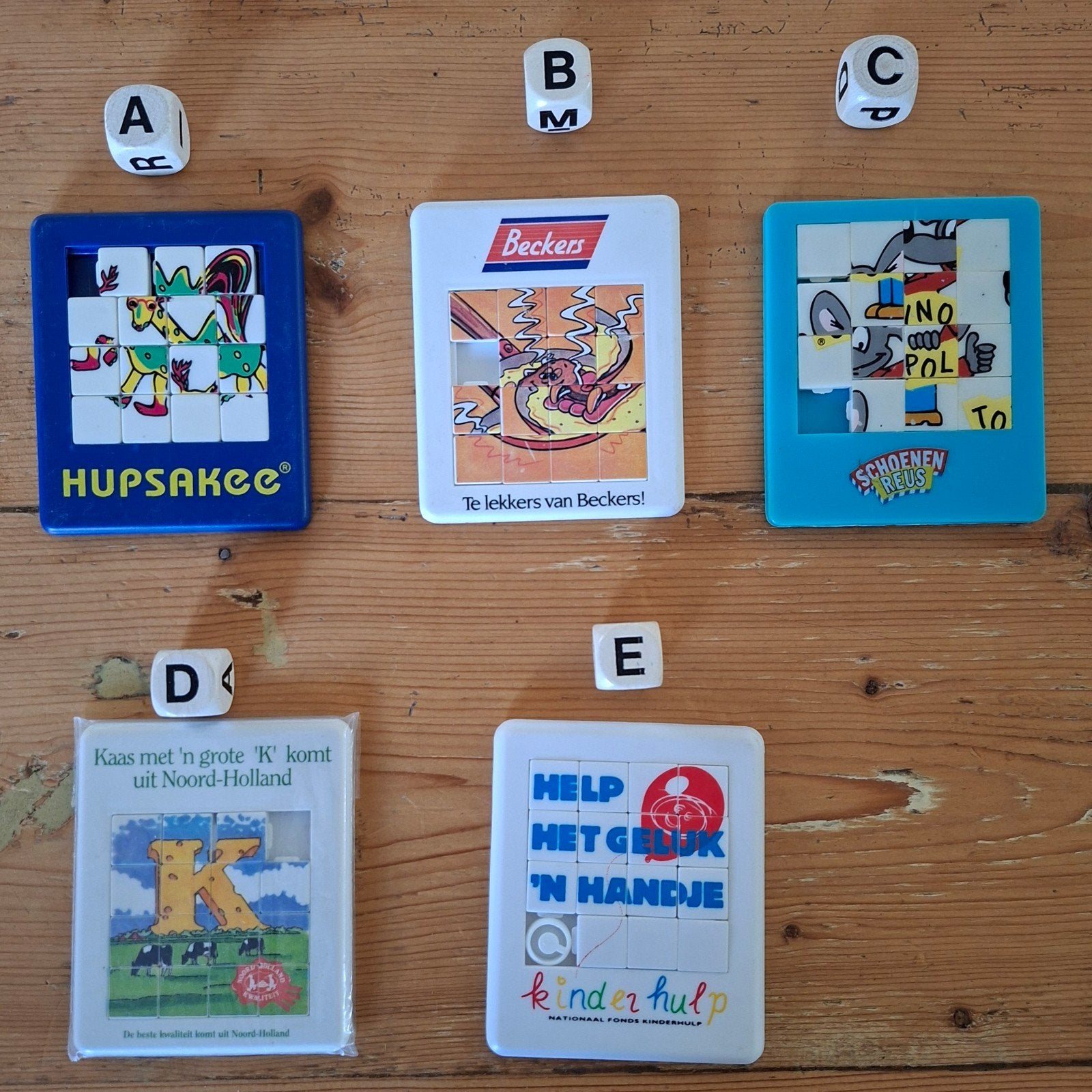 diverse schuifpuzzels  bedrijven en food, Ophalen of Verzenden, Nieuw, Overige typen